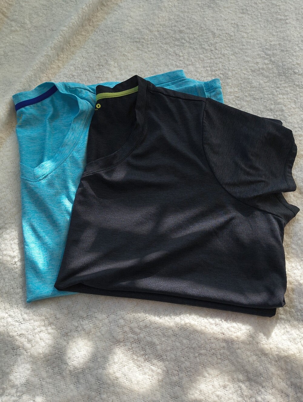 Set of 2 Xersion Plus Size 3X Athletic V Neck T Shirts Quick-Dri